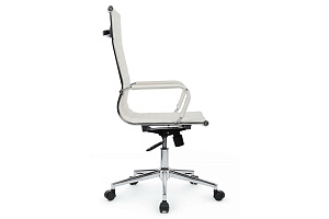 Кресло руководителя RV Chair HUGO 6002-1SE Белая экокожа фото