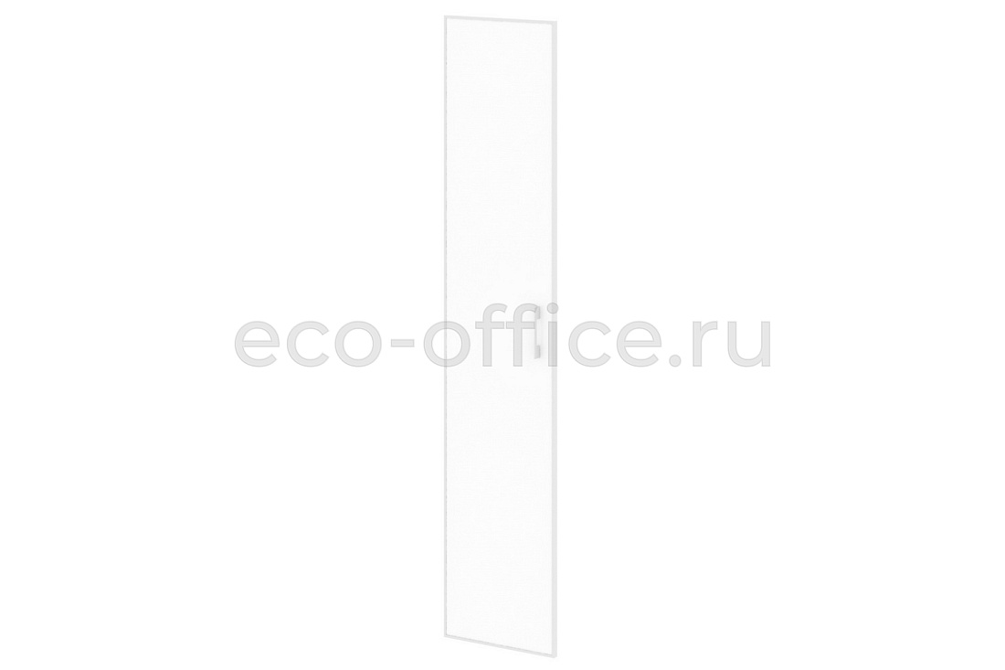 Дверь высокая стеклянная левая YALTA LT.S-1 R (L) white Белое стекло купить в Челябинске