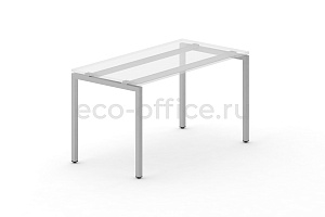 Металлокаркас на П-образных опорах 40x40 для стола 1000*720 Серый металл фото