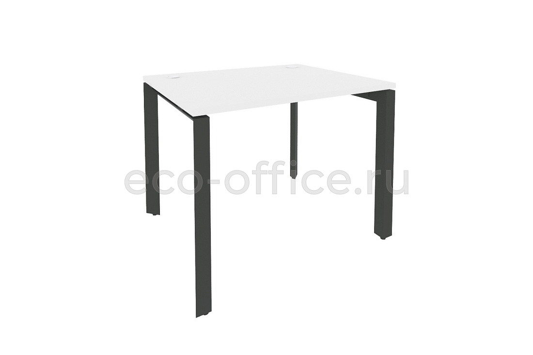Стол рабочий на П-образном м/к ONIX O.MP-SP-1.8 Белый Бриллиант / Антрацит металл  купить в Челябинске