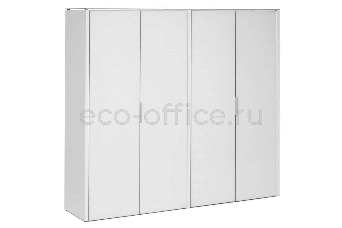 Шкаф для бумаг 4 двери GALA LIB4/980 +2*LIBW/980 WHITE crvGLASS купить в Челябинске