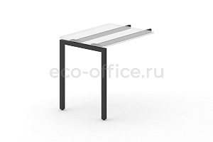 Металлокаркас на П-образной опоре 40x40 для приставки 600*600 Черный металл фото