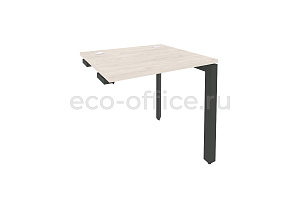 Стол-приставка на П-образном м/к к опорным элементам ONIX O.MP-SPR-0.7 Денвер Светлый / Антрацит металл фото