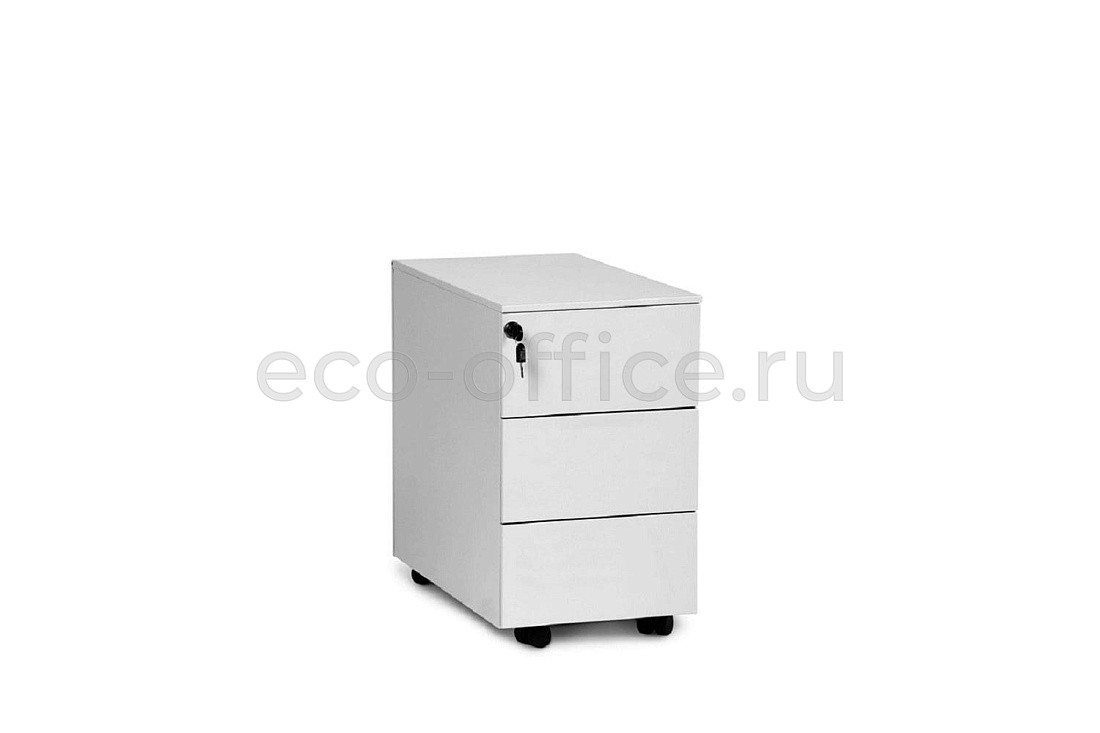 Тумба мобильная 3 ящика узкая UNI СSP3 BI / 5133764901 CS3 BI / 5133359901Белый купить в Челябинске