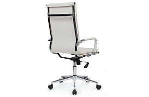 Кресло руководителя RV Chair HUGO 6003-1SE Белая экокожа фото
