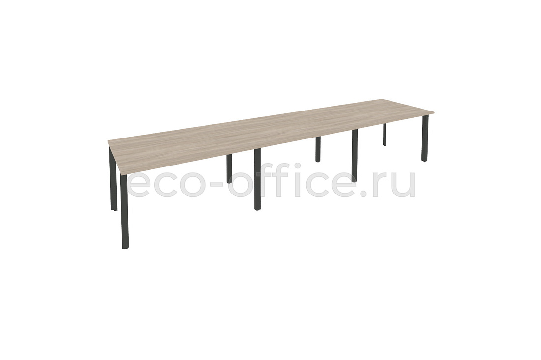Стол переговорный (3 столешницы) ONIX O.MP-PRG-3.3 Дуб Аттик / Антрацит металл  купить в Челябинске