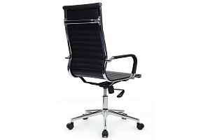 Кресло руководителя RV Chair HUGO 6002-1SEC Чёрная экокожа фото