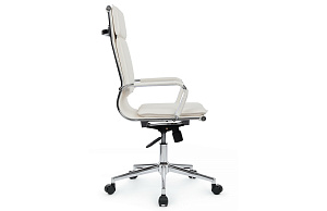 Кресло руководителя RV Chair HUGO 6003-1SE Белая экокожа фото