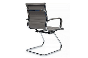 Конференц-кресло RV Chair HUGO 6002-3E Серая экокожа фото
