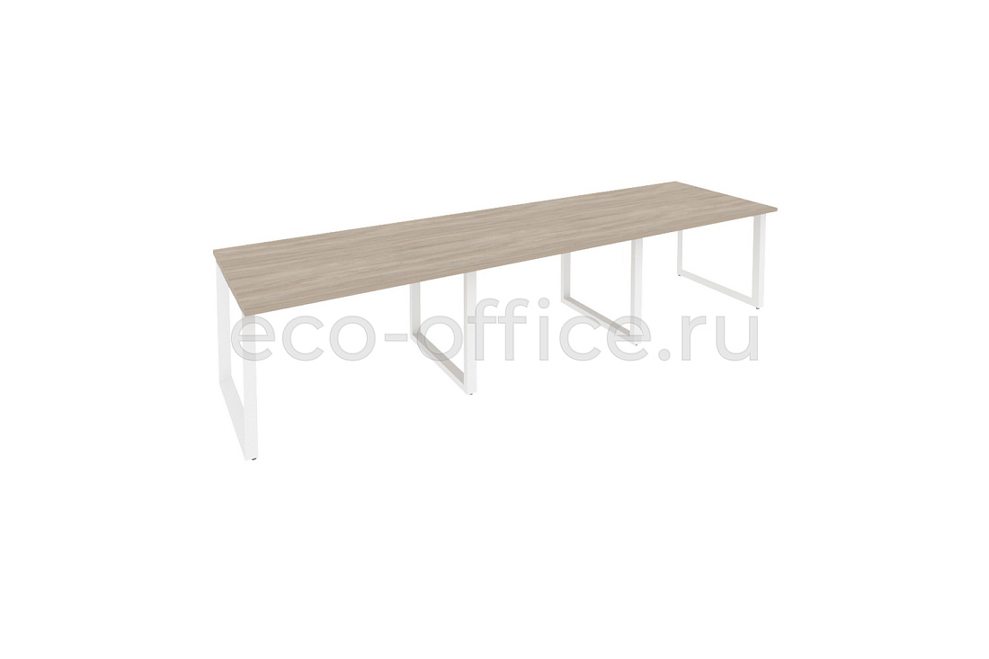 Стол переговорный (3 столешницы) ONIX O.MO-PRG-3.2 Дуб Аттик / Белый металл  купить в Челябинске