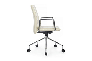 Кресло офисное RV Design LINO B2410 Бежевая экокожа фото
