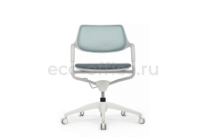 Кресло RV Design SCROLL HY-813D Голубая сетка / Серая ткань фото