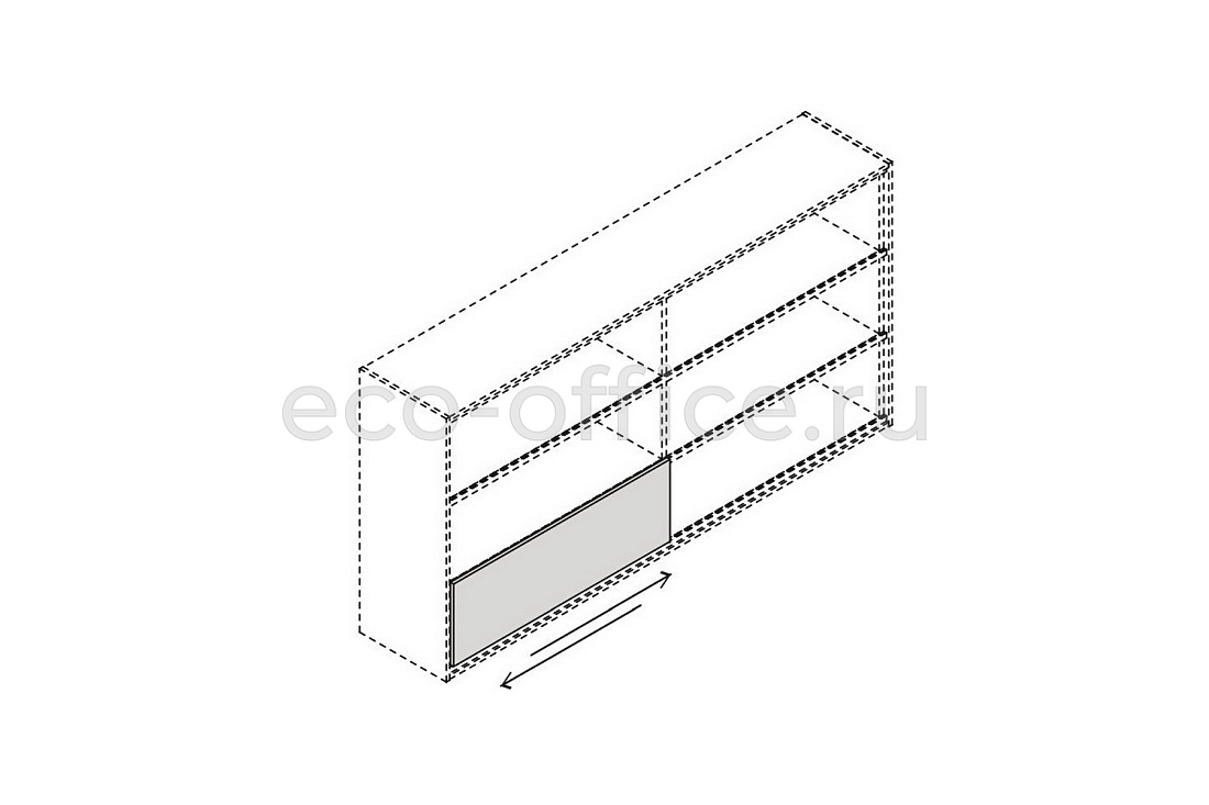 Раздвижная дверь для монолитных шкафов (шпон) ELITE 174334 Modern Elm (Cod.26)  стоимость
