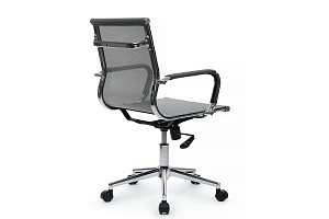 Кресло RV Chair HUGO 6001-2SE Серебристо-серая сетка фото