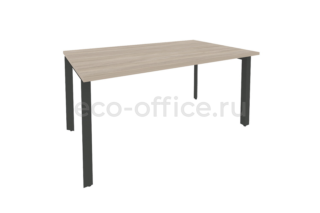 Стол переговорный (1 столешница) ONIX O.MP-PRG-1.4 Дуб Аттик / Антрацит металл  купить в Челябинске