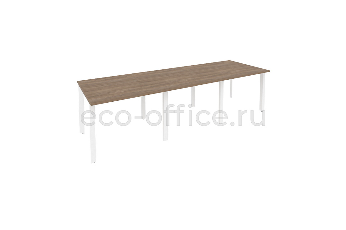 Стол переговорный (3 столешницы) ONIX O.MP-PRG-3.1 Дуб Аризона / Белый металл  купить в Челябинске