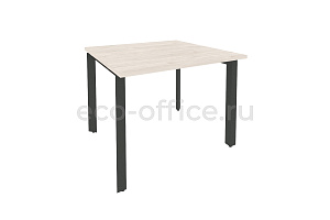 Стол переговорный (1 столешница) ONIX O.MP-PRG-1.1 Денвер Светлый / Антрацит металл фото