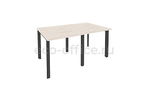 Стол переговорный (2 столешницы) ONIX O.MP-PRG-2.0 Денвер Светлый / Антрацит металл фото