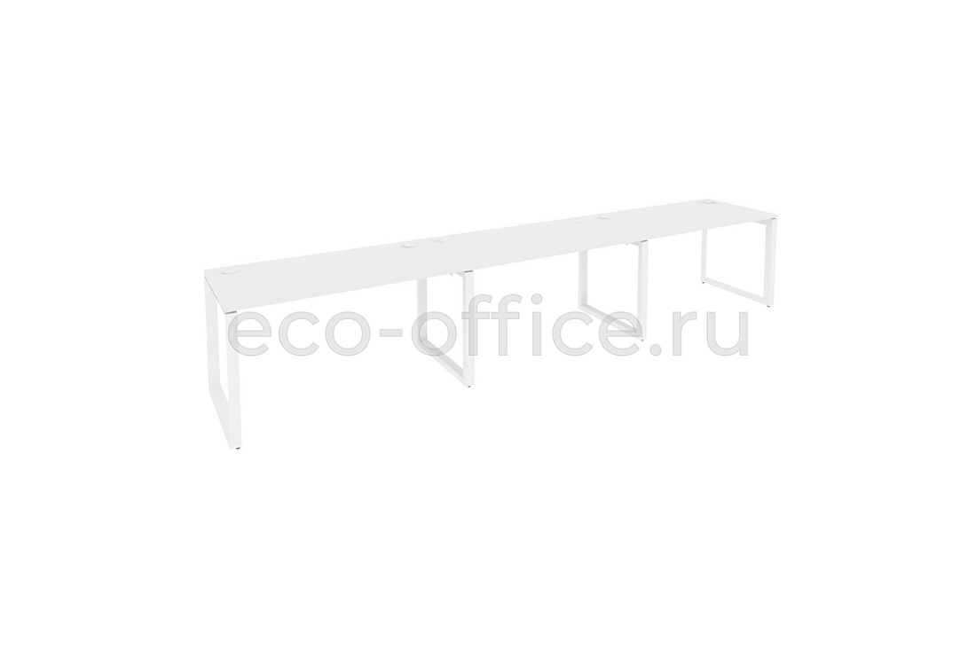 Рабочая станция на O-образном м/к ONIX O.MO-RS-3.3.7 Белый Бриллиант / Белый металл  купить в Челябинске