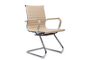 Конференц-кресло RV Chair HUGO 6002-3EC Бежевая экокожа фото
