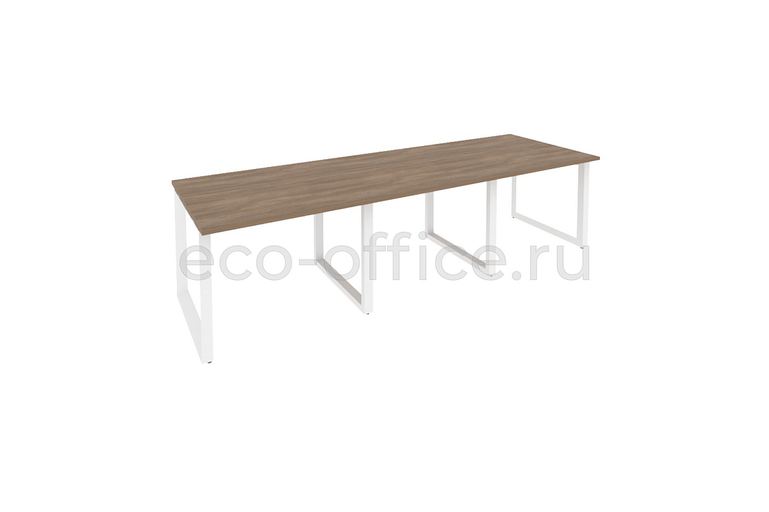 Стол переговорный (3 столешницы) ONIX O.MO-PRG-3.1 Дуб Аризона / Белый металл  купить в Челябинске