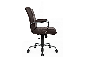 Кресло RV Chair KORS 9356M Тёмно-коричневая экокожа фото
