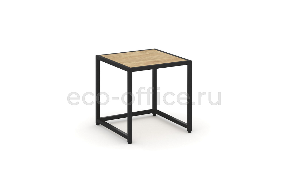 Стол журнальный LOFT VR.L-SJK-40 Тиквуд Светлый / Чёрный металл купить в Челябинске