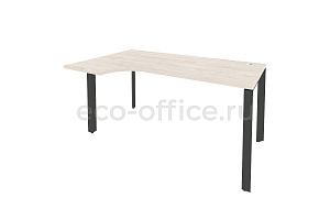 Стол эргономичный левый на П-образном м/к ONIX O.MP-SA-1 (L) Денвер Светлый / Антрацит металл фото