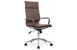 Кресло руководителя RV Chair HUGO 6003-1SE Коричневая экокожа фото