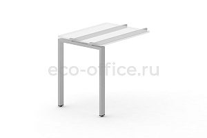 Металлокаркас на П-образной опоре 60x30 для приставки 600*600 Серый металл фото