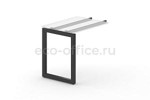 Металлокаркас на O-образной опоре 50х50 для приставки 600*600 Черный металл фото
