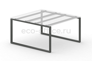 Металлокаркас на O-образных опорах 60x30 для рабочей станции 1000*1475 Антрацит металл фото