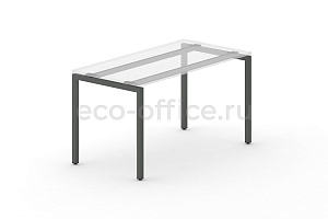 Металлокаркас на П-образных опорах 40x40 для стола 1000*720 Антрацит металл фото
