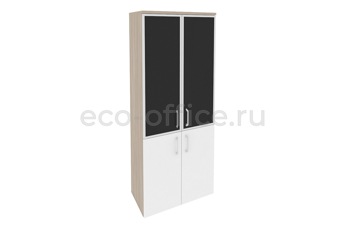 Шкаф высокий широкий ONIX O.ST-1.2 R black Дуб Аттик / Белый Бриллиант купить в Челябинске