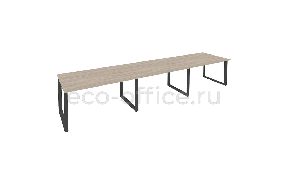 Стол переговорный (3 столешницы) ONIX O.MO-PRG-3.3 Дуб Аттик / Антрацит металл  купить в Челябинске