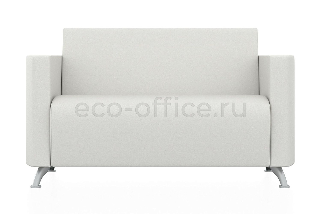 Двухместный диван СИТИ экокожа Euroline 920 Ультра белый купить в Челябинске