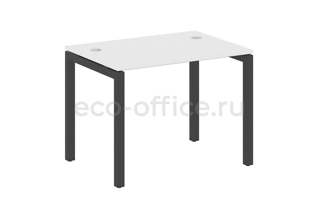 Стол письменный METAL SYSTEM QUATTRO 5x5 50БП.СП-1 Белый / Антрацит металл купить в Челябинске
