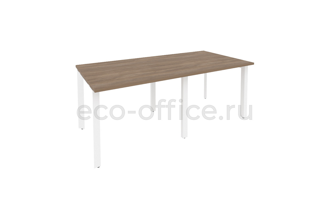 Стол переговорный (2 столешницы) ONIX O.MP-PRG-2.1 Дуб Аризона / Белый металл  купить в Челябинске