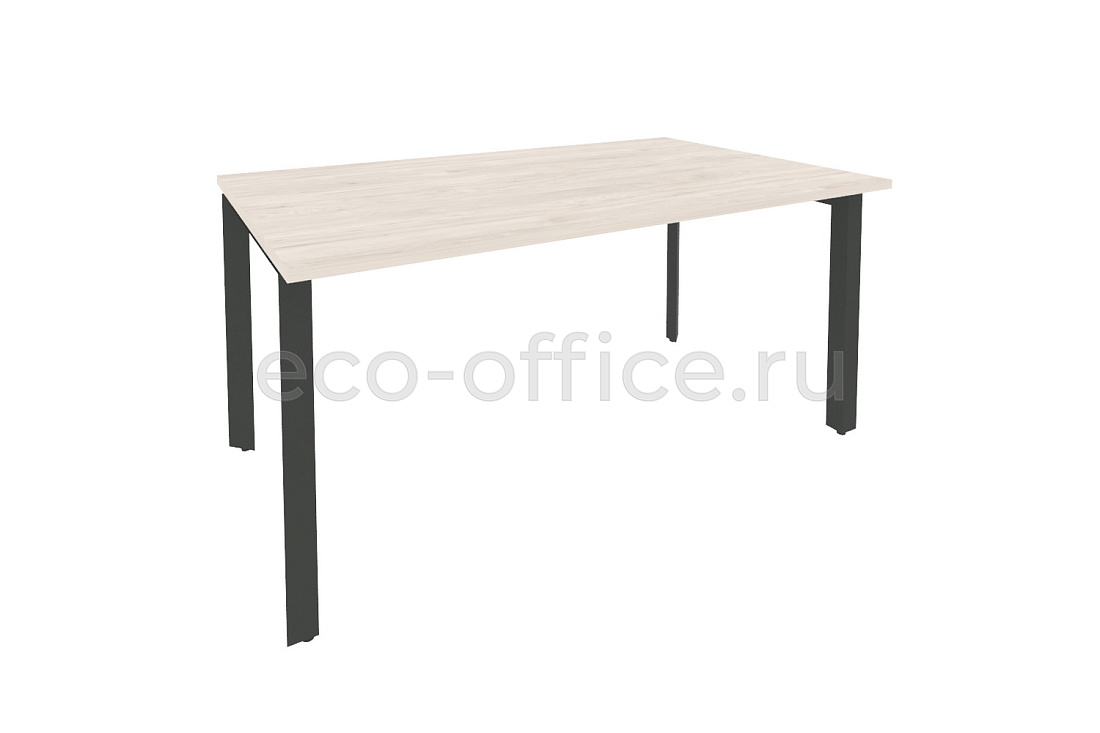 Стол переговорный (1 столешница) ONIX O.MP-PRG-1.4 Денвер Светлый / Антрацит металл купить в Челябинске