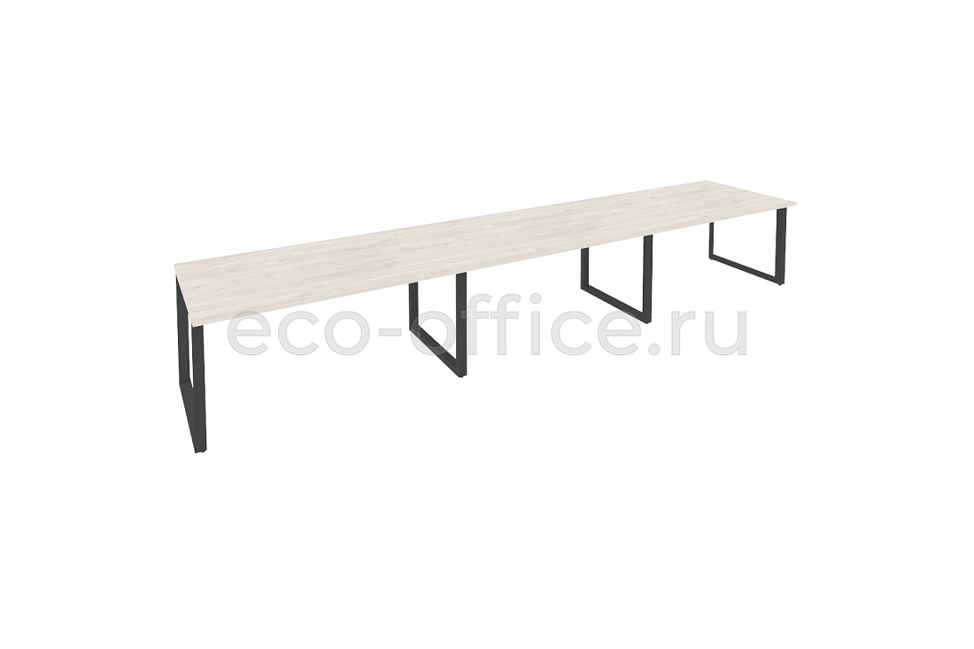 Стол переговорный (3 столешницы) ONIX O.MO-PRG-3.4 Денвер Светлый / Антрацит металл купить в Челябинске