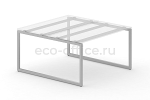 Металлокаркас на O-образных опорах 40x40 для рабочей станции 1000*1475 Серый металл фото