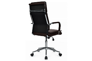 Кресло руководителя RV Chair DIL 6018H Тёмно-коричневая экокожа фото