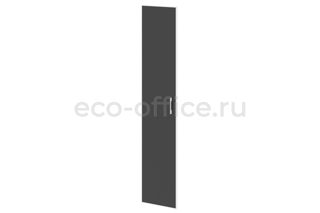 Дверь высокая стеклянная левая YALTA LT.S-1 R (L) black Чёрное стекло купить в Челябинске