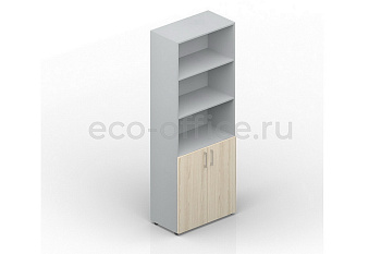 Шкаф для документов высокий EMHS833 Акация Аури / Белый купить в Челябинске
