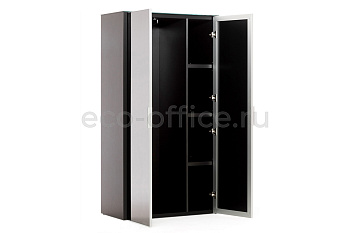 Гардероб 2 двери GALA NEWLIB2/899 + LIBSH/899 BLACK GLASS купить в Челябинске