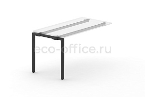 Металлокаркас на П-образной опоре 60x30 для наборного элемента 1000*720 Черный металл фото