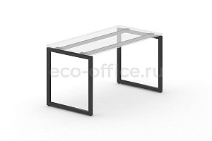 Металлокаркас на O-образных опорах 40х40 для стола 1000*720 Черный металл фото