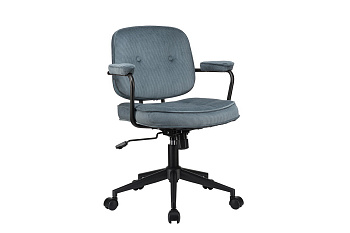 Кресло ECO-CHAIR CHESTER W-221T Синий велюр купить в Челябинске