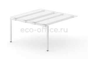 Металлокаркас на П-образной опоре 40x40 для наборного элемента 1000*1475 Белый металл фото
