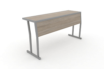 Стол учебный трехместный с царгой DESK DK-1500SP Дуб Аттик / Серый Металл купить в Челябинске